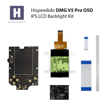 Hispeedido DMG V5 Ultra IPS LCD Backlight Kit mit OSD Menü für Game Boy Classic
