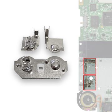 Ersatz Batteriekontakte für Game Boy Color (1 x Batteriefach, 2 x Mainboard)